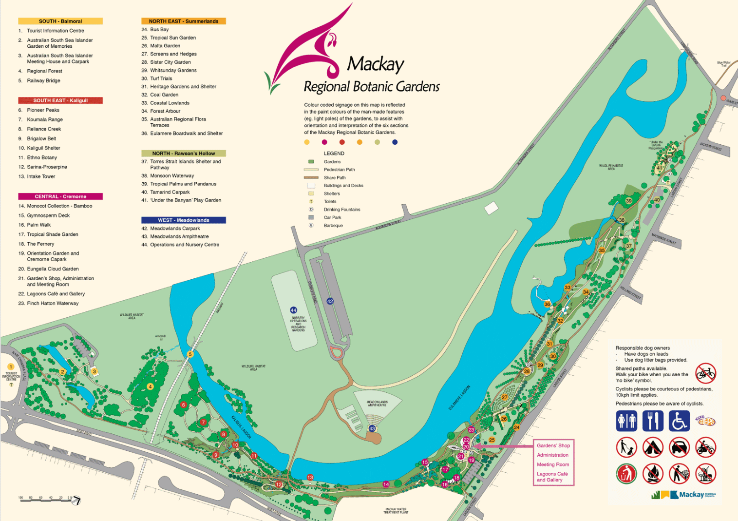 Gardens map